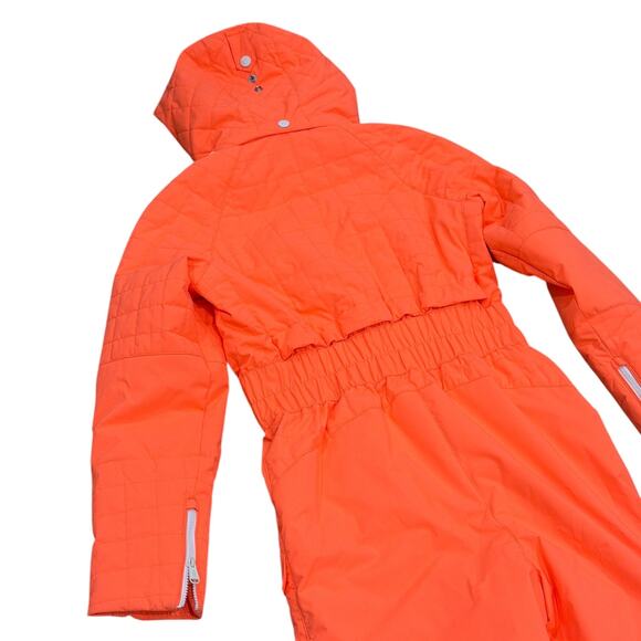 Free People All Prepped Ski Suit Jumpsuit In Neon Coral - Picture 5 of 9